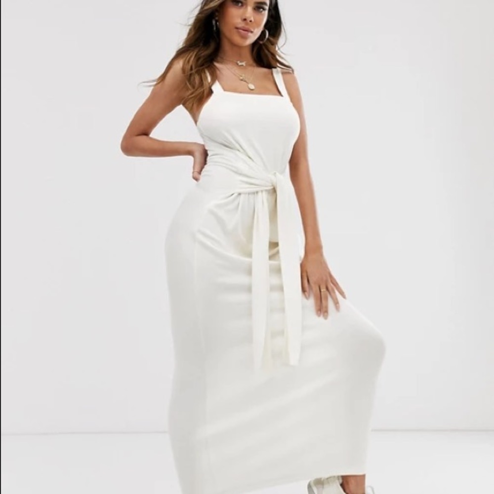 NWT ASOS Deluxe Tie Waist Maxi dress